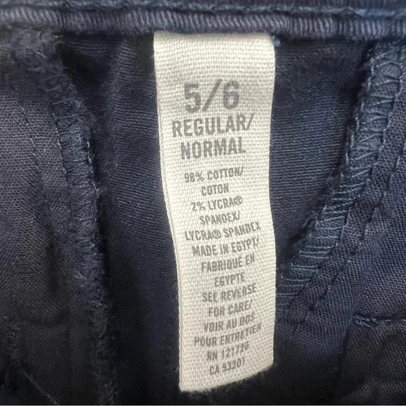 Aeropostale stretch navy blue cotton trouser pant size 5/6 regular - Picture 6 of 7